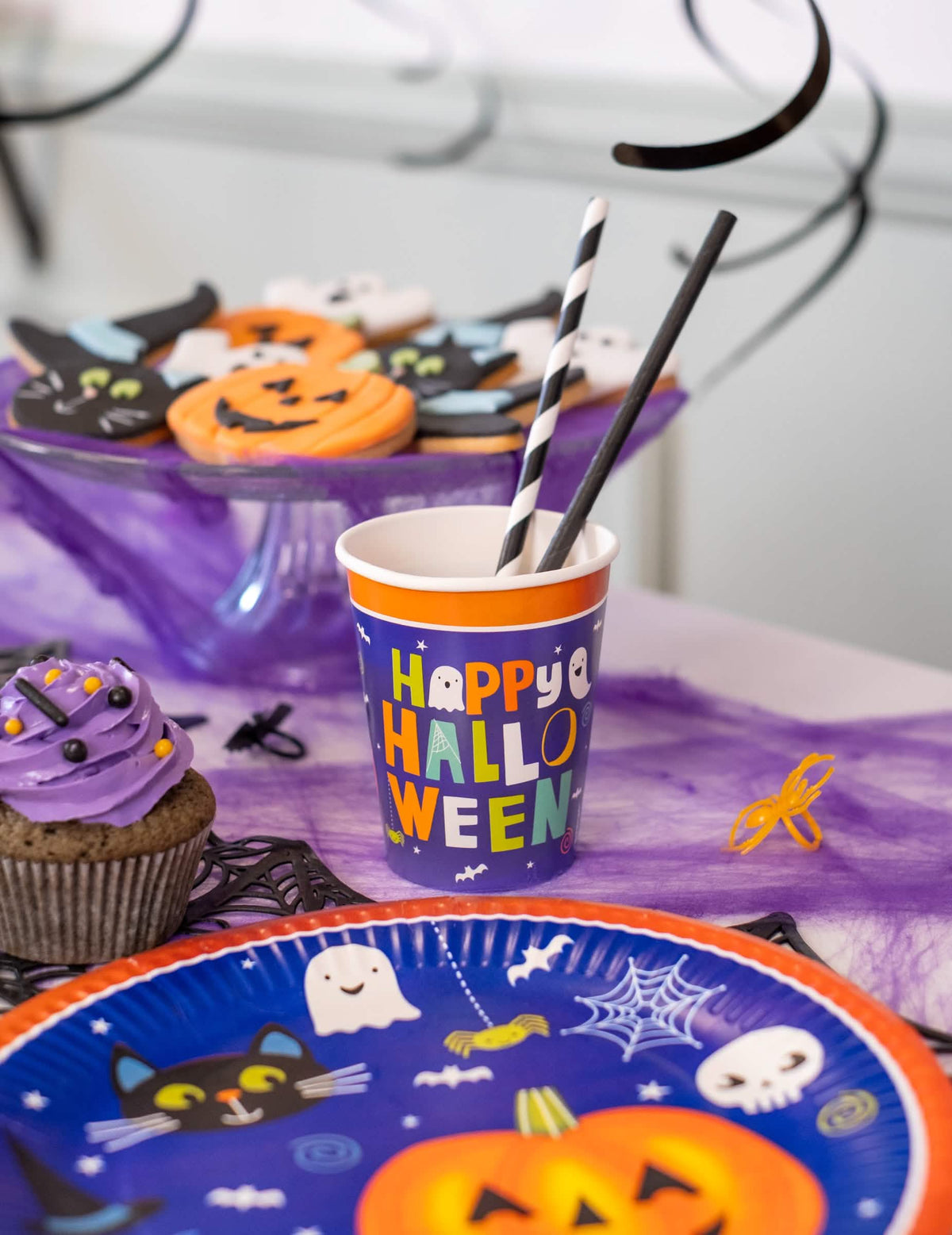 Halloween friends papírpohár ünnepi asztali hangulat