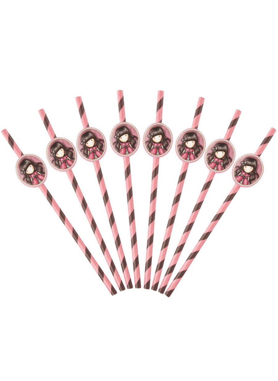 8 db Ladybird Santoro™ karton szívószál