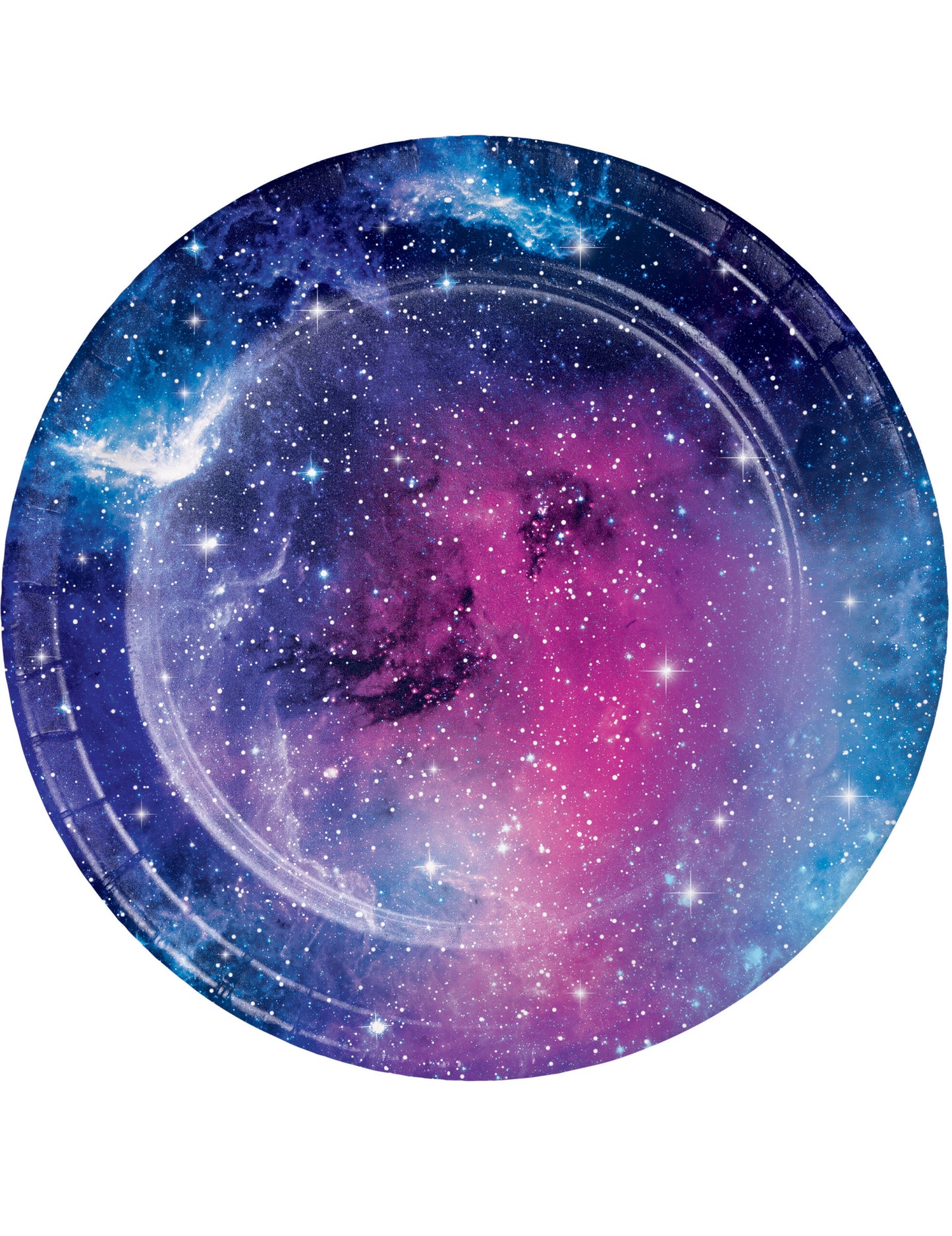 8 db kis galaxis és csillag papírtányér 18 cm