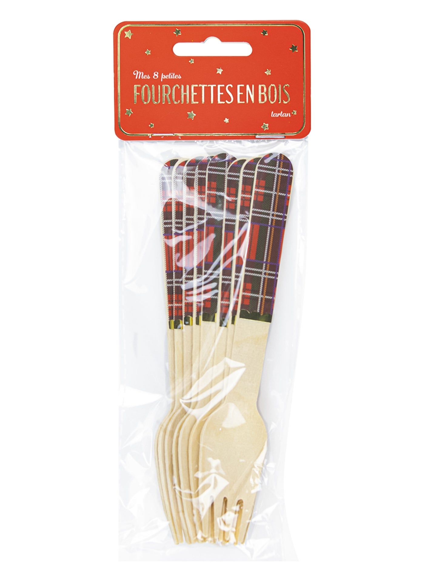 8 karácsonyi tartan fa villa 16 cm eldobható