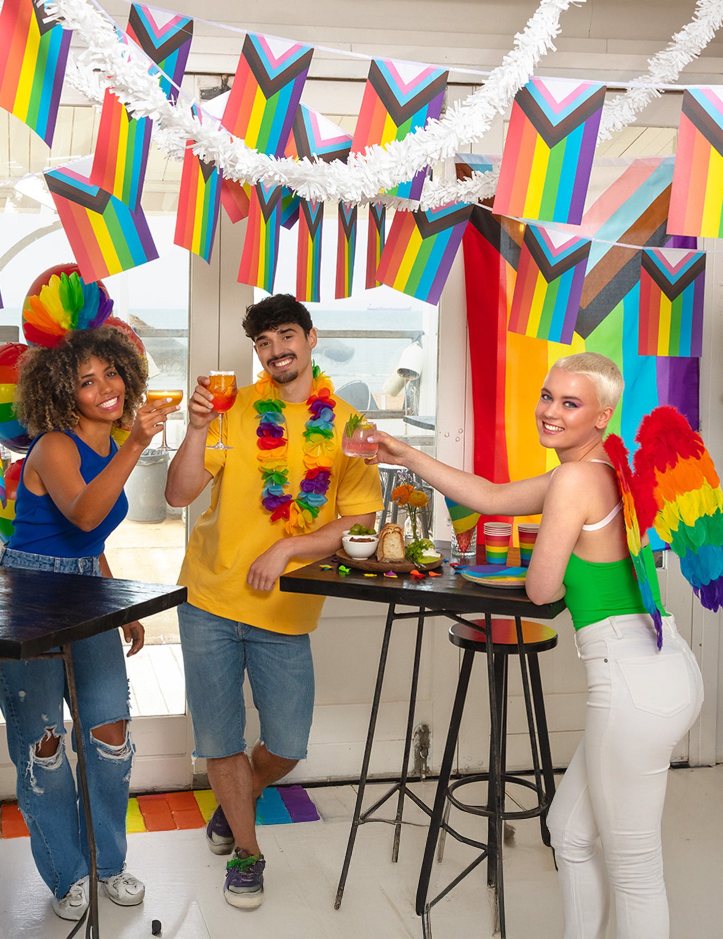 Többszínű szárnyak 50 x 50 cm -es felnőtt