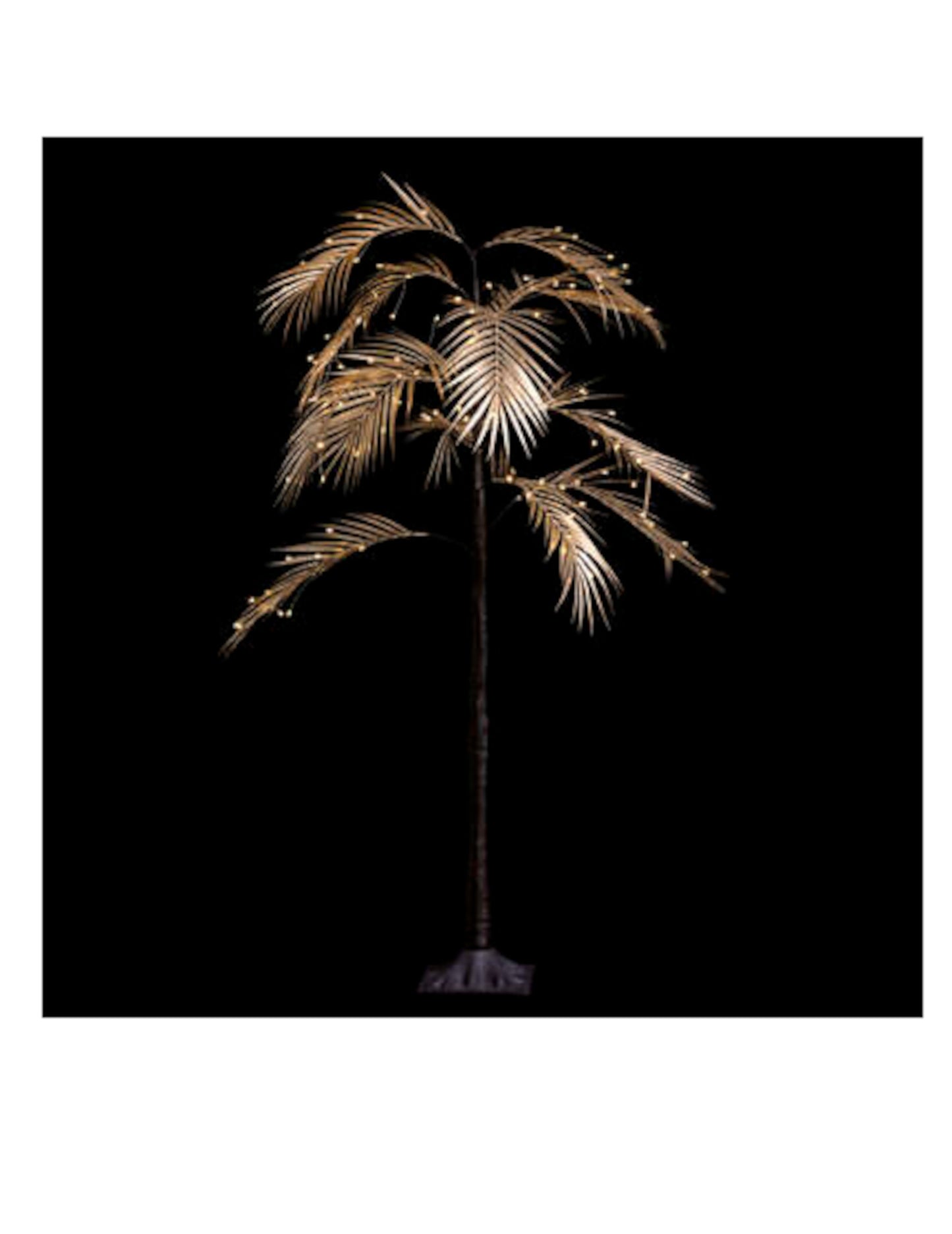 Megvilágított pálmafa 90 cm arany 90 LED