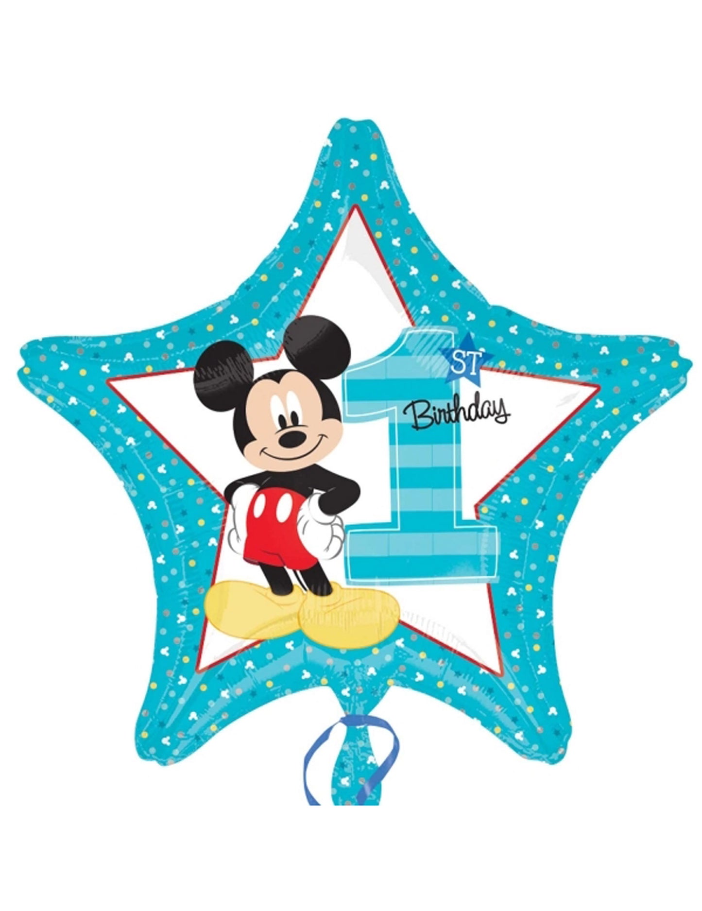 Alumínium ballon 1. évforduló Mickey 43 cm