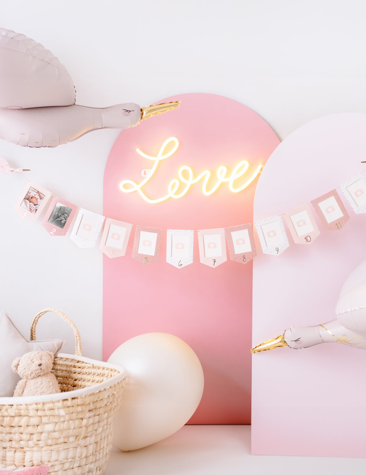 Alumínium ballon erő rózsaszínű