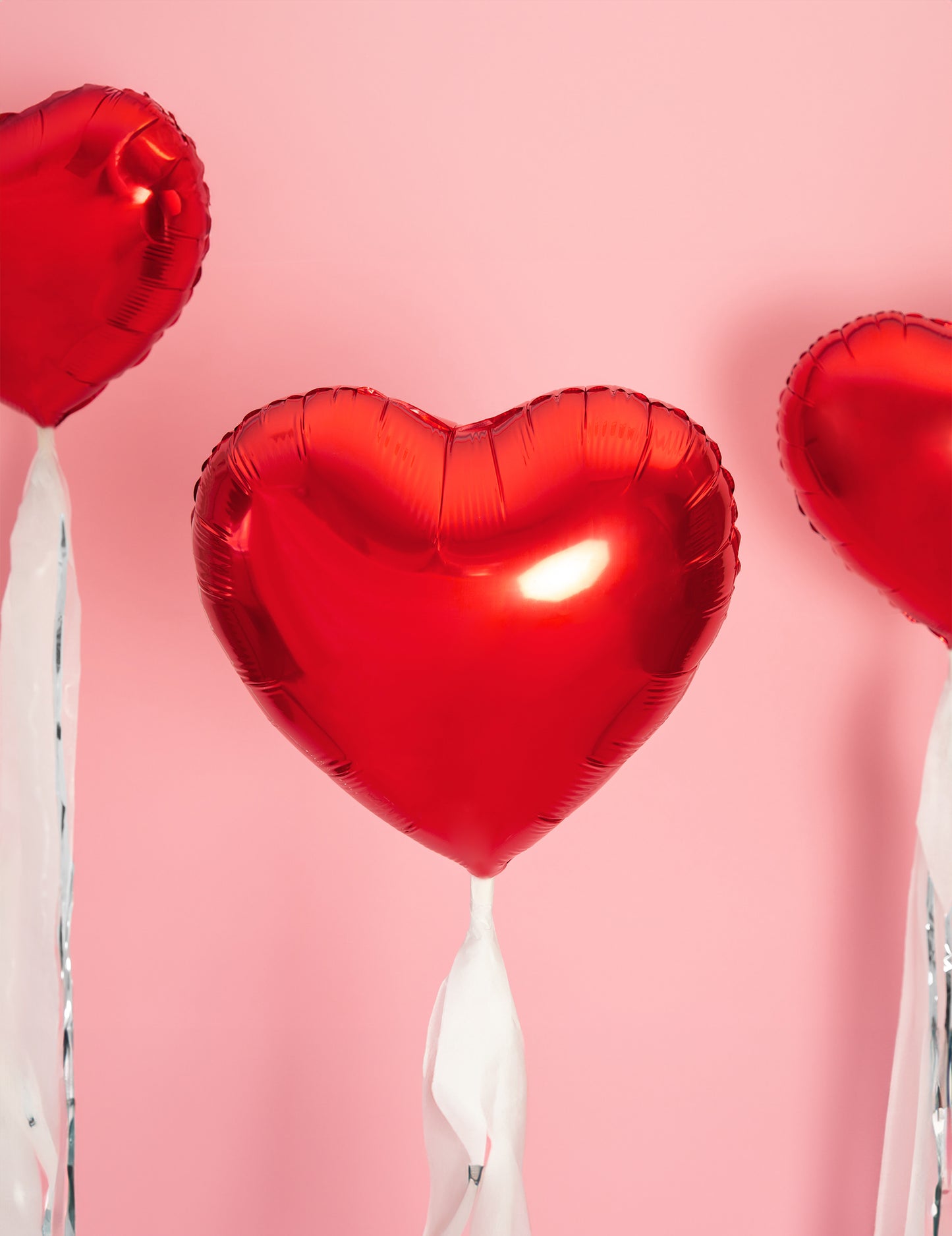 Piros szív alakú fólia lufi 45 cm