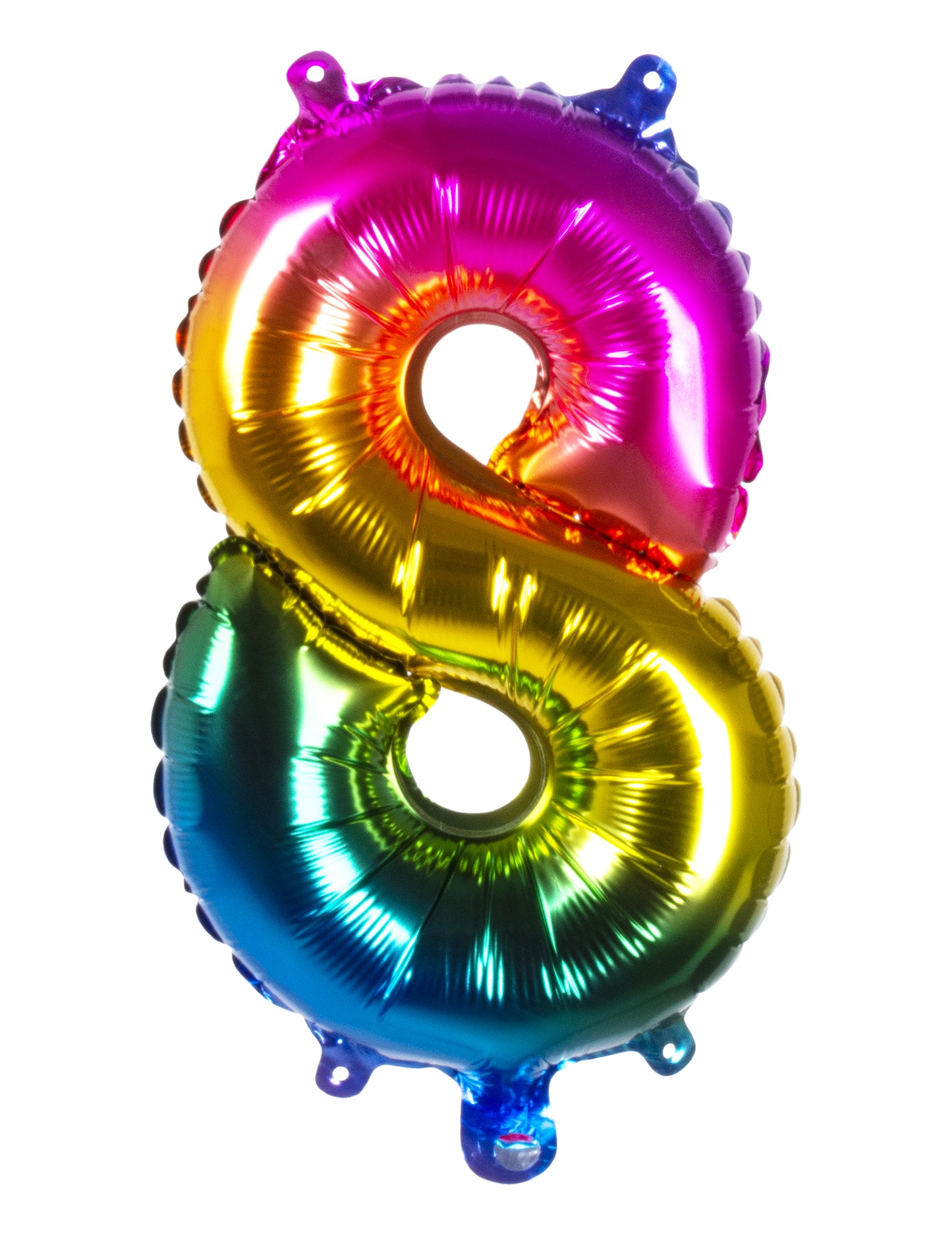 Chiffre 8 du ballon aluminium pour fête multicolore dégradé