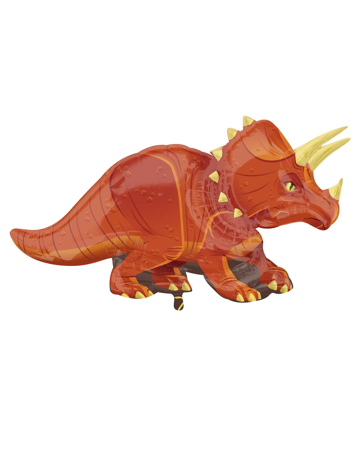 dinosaure tricératops narancssárga vigyél hélium ballon alumínium