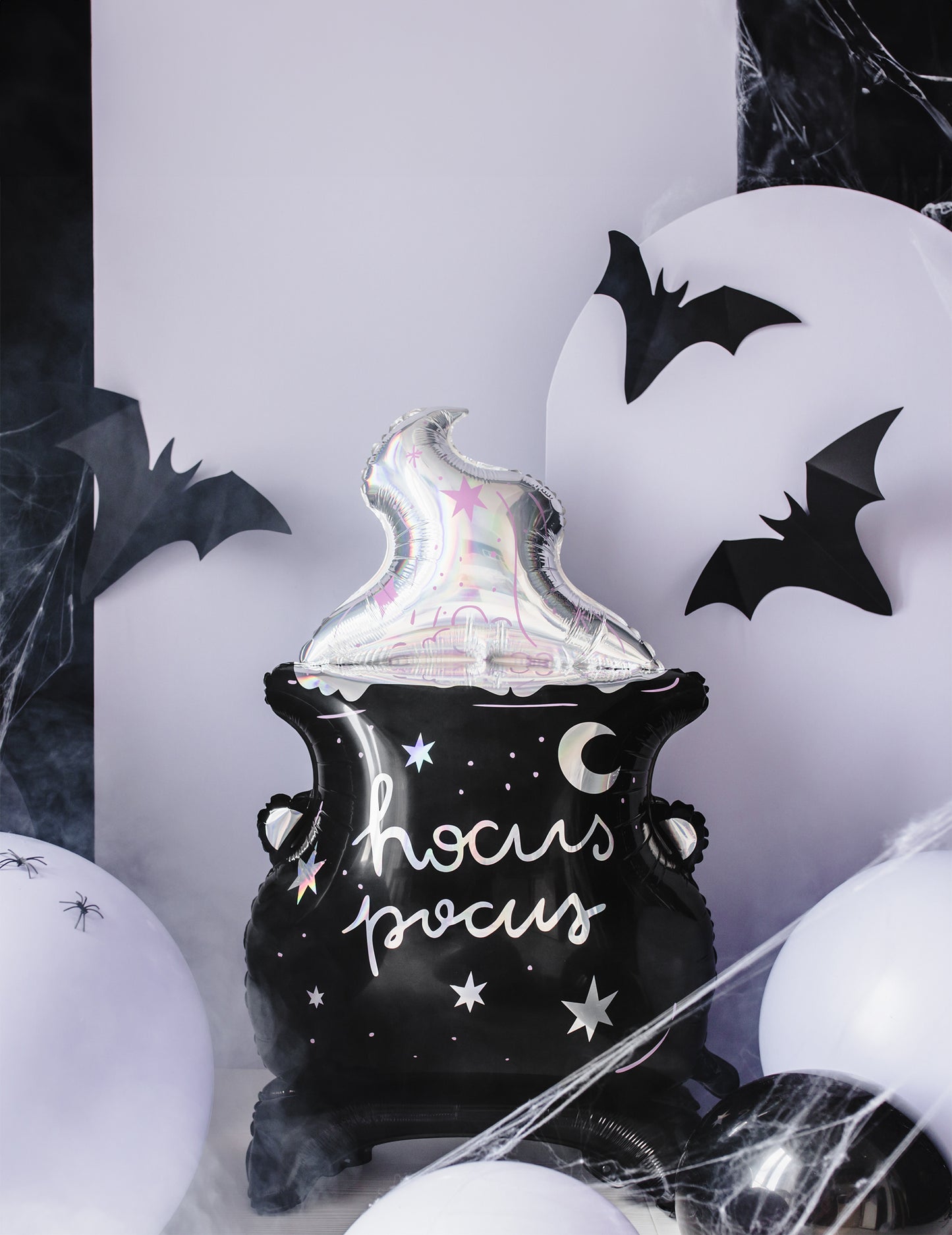 Óriás alumínium gömb/üst 64 x 109 cm irizáló hókuszpókusz