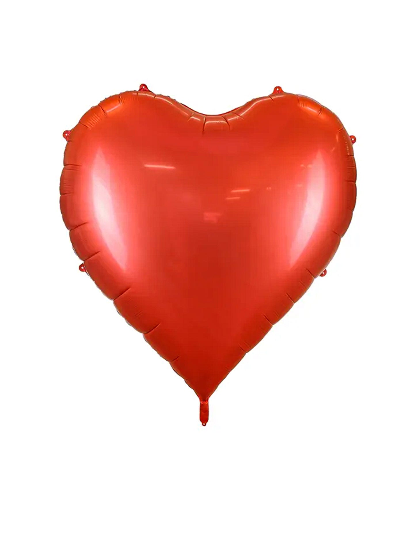 Óriás piros szív alakú alumínium labda XXL 1,36 x 1,29 m