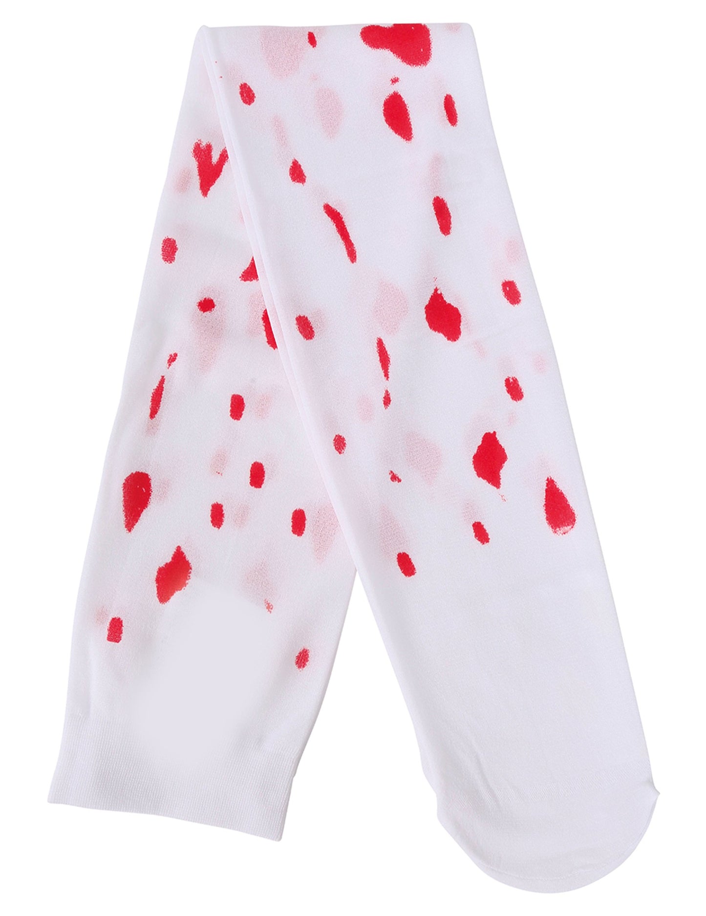 A véres Halloween harisnyák lapos nézete