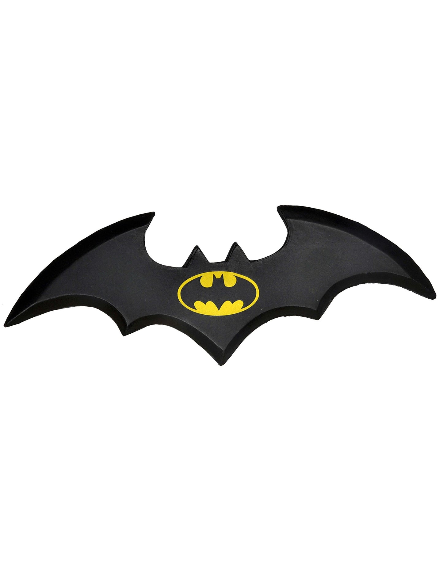 Batarang Batman pour adulte noir avec logo jaune
