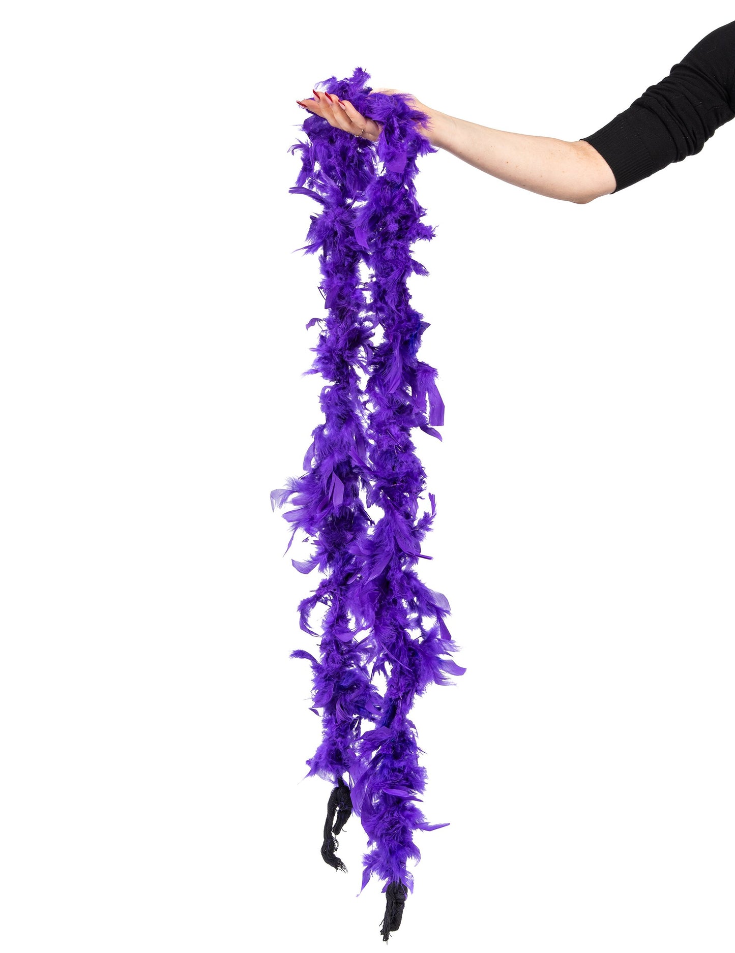 A lila női boa tollainak részletei 40g