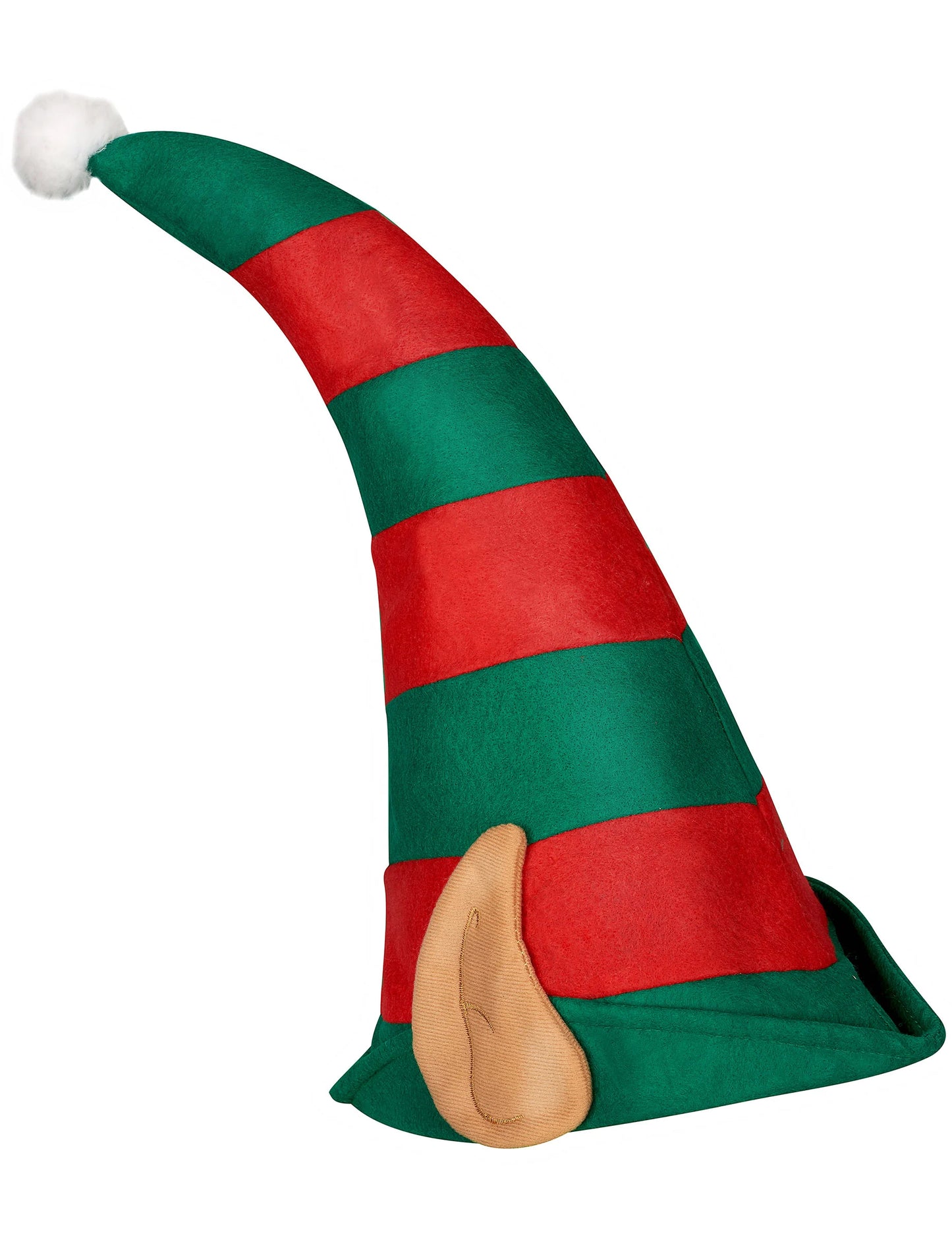 Mikulás Lutin motorháztető felnőtt fülekkel csíkos