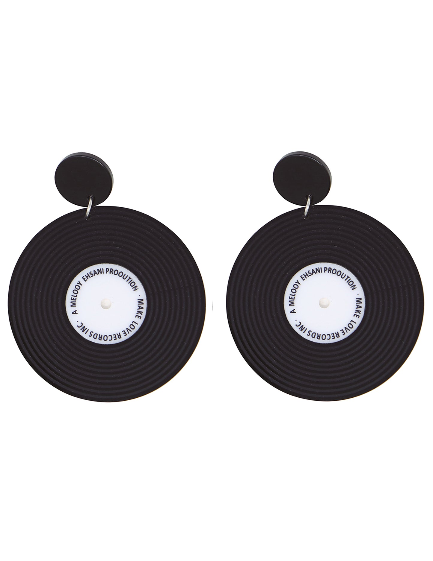 Retro felnőtt retro lemez fülbevalók