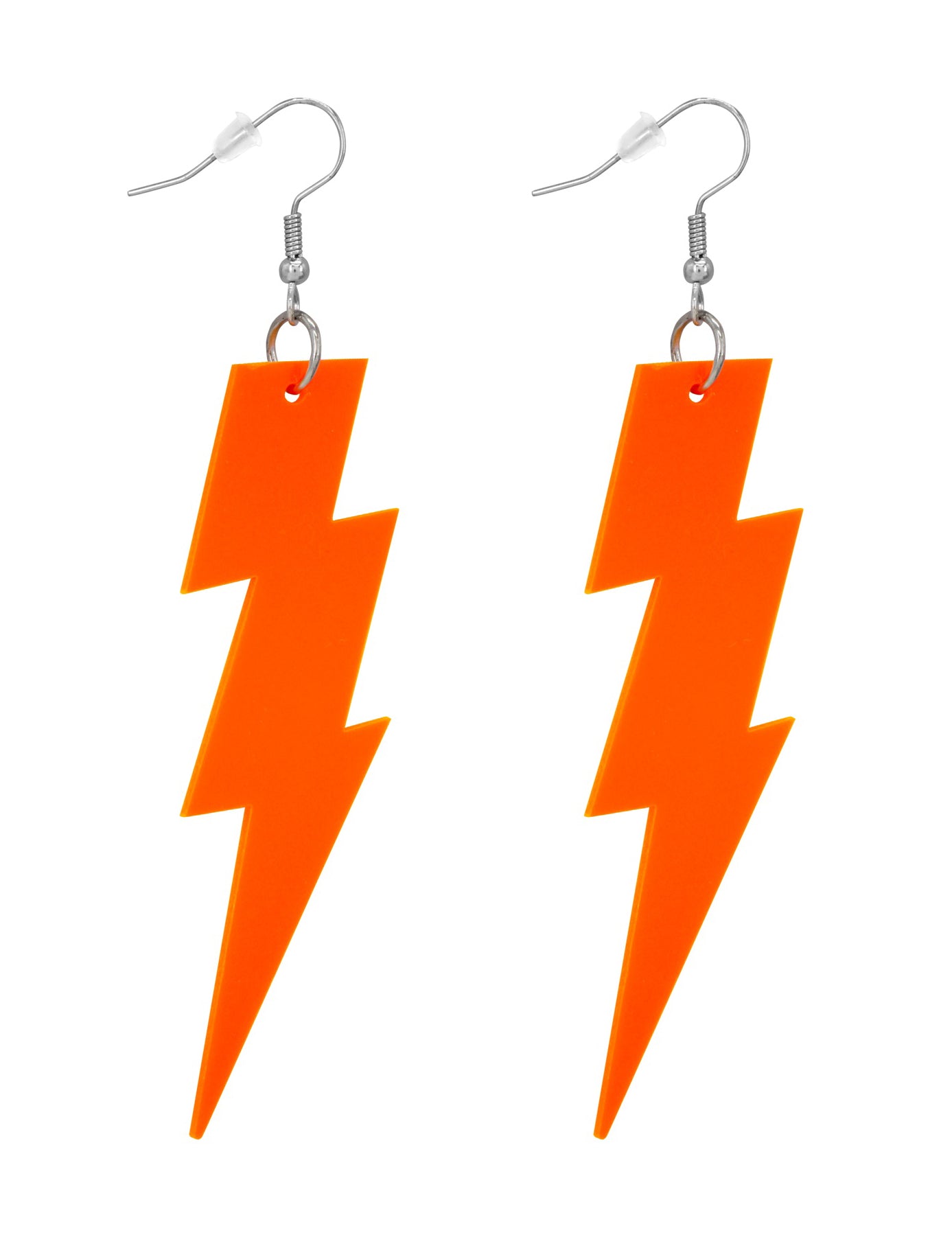 Fluo narancs narancs fülbevalók