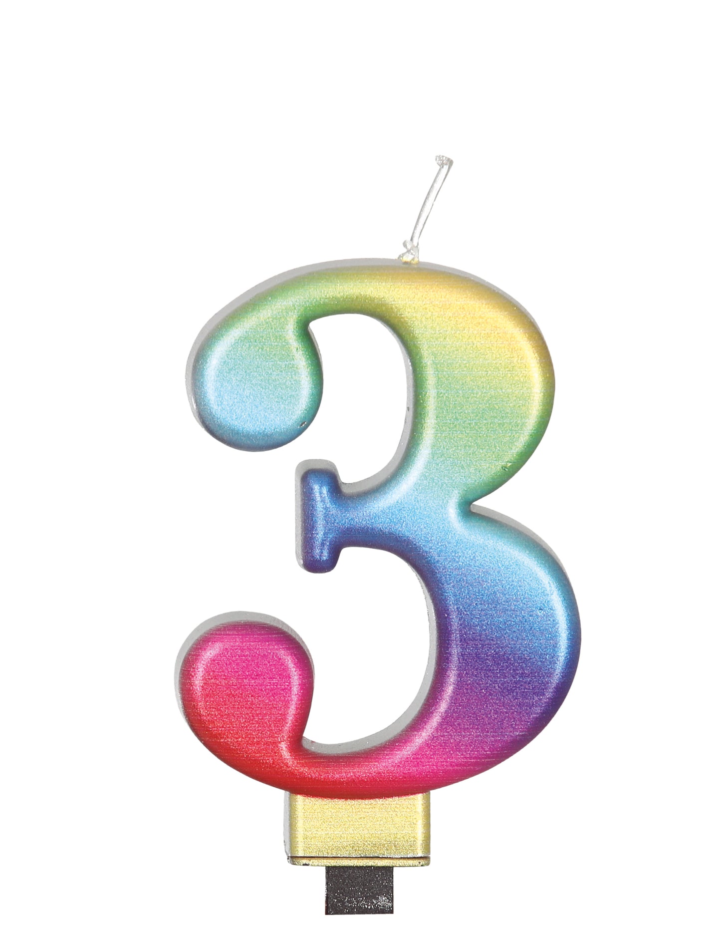 Többszínű figura gyertya 8 cm