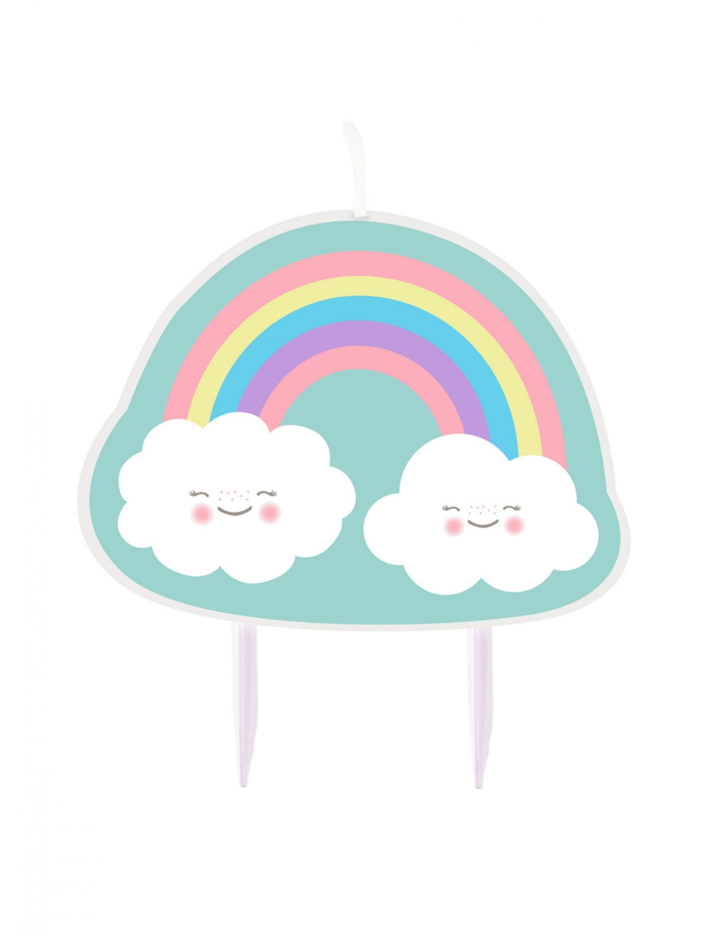 Szivárványfelhő születésnapi gyertya