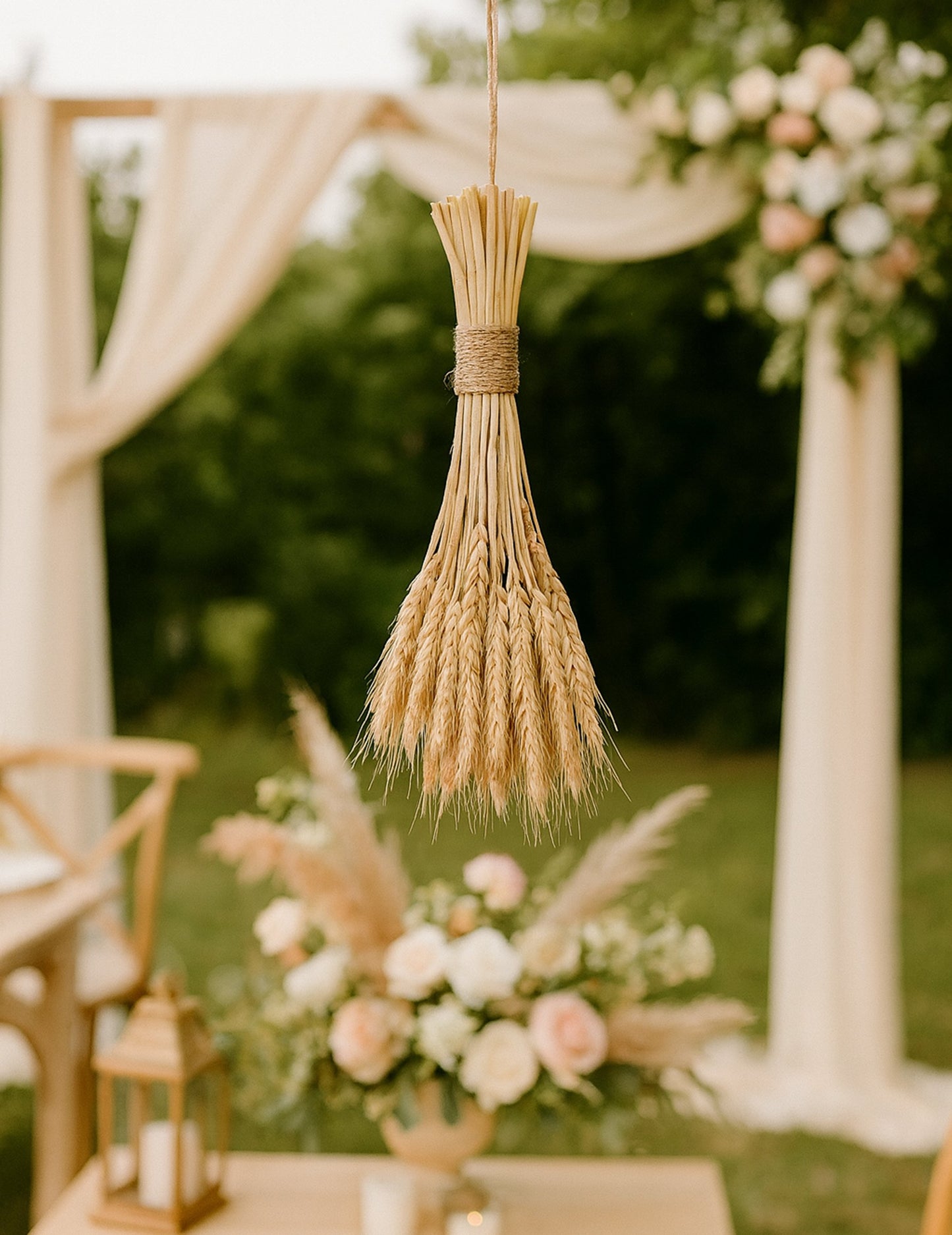 Csokor természetes búza fülek 60 cm