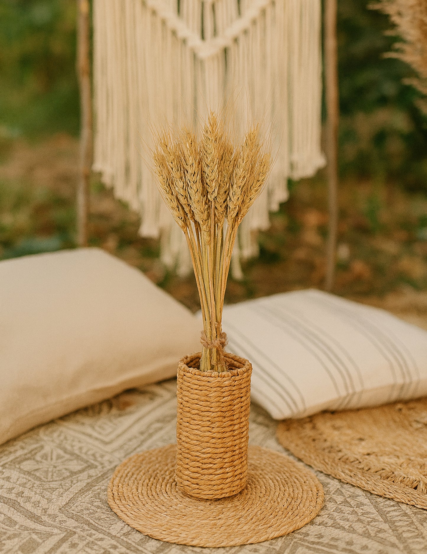 Csokor természetes búza fülek 60 cm