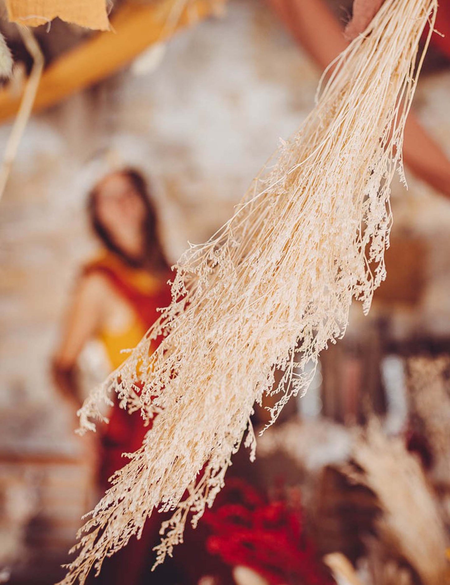 Szárított gallyakból álló csokor 50 g 75 cm bohém stílus