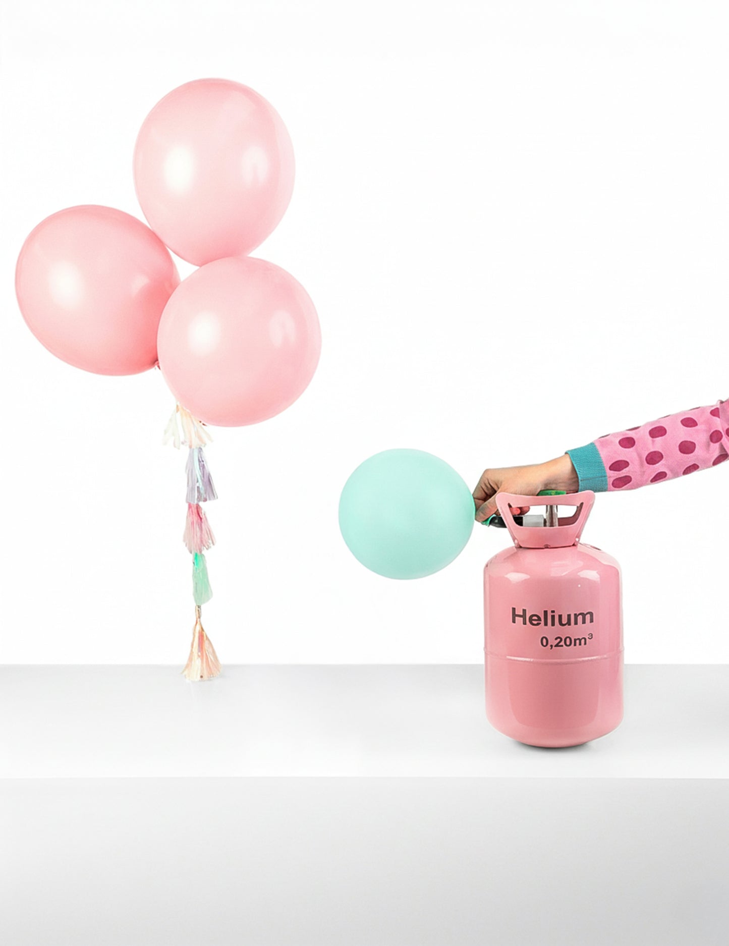 Hélium palack legfeljebb 30 léggömbért
