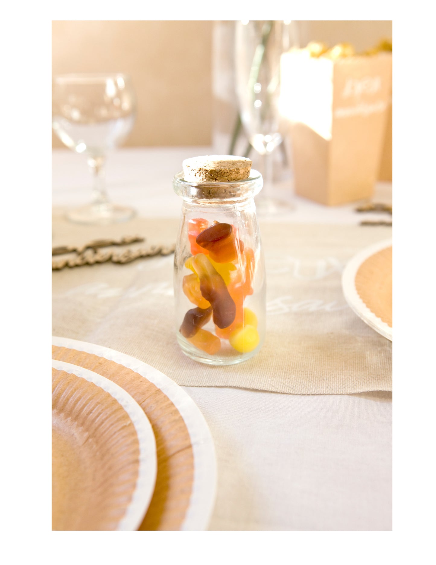 9,5 literes üvegpalack parafadugóval cm átlátszó a cukorkához