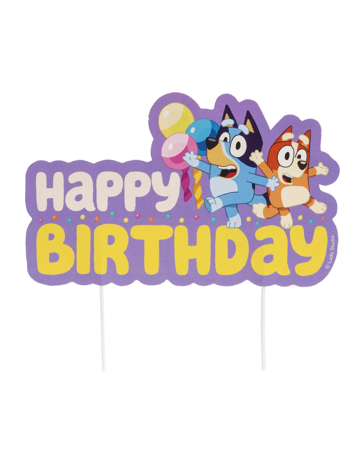 Bluey és Bingo™ papír tortadísz 16,5 cm