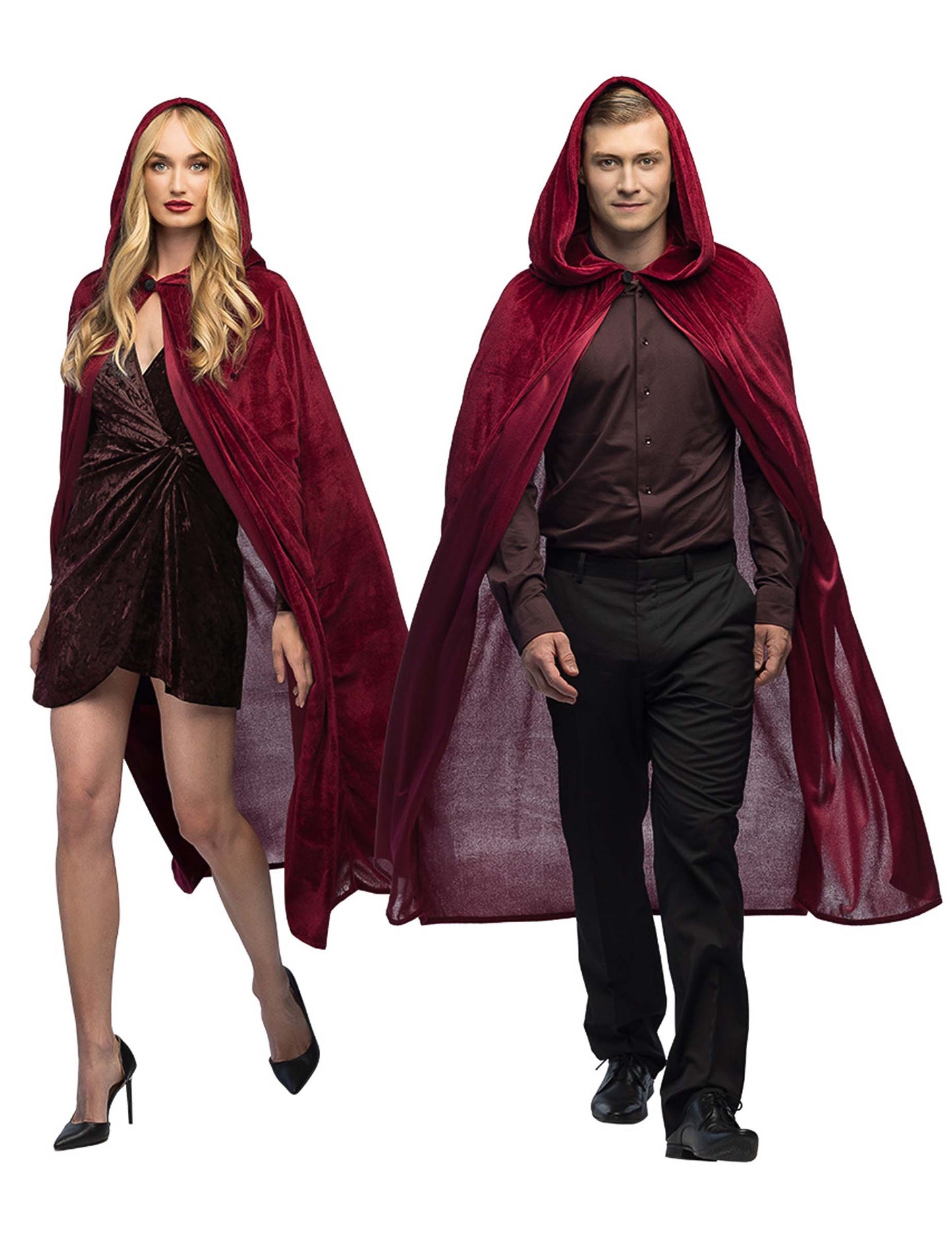 Bordeaux piros kapucnis 170 cm