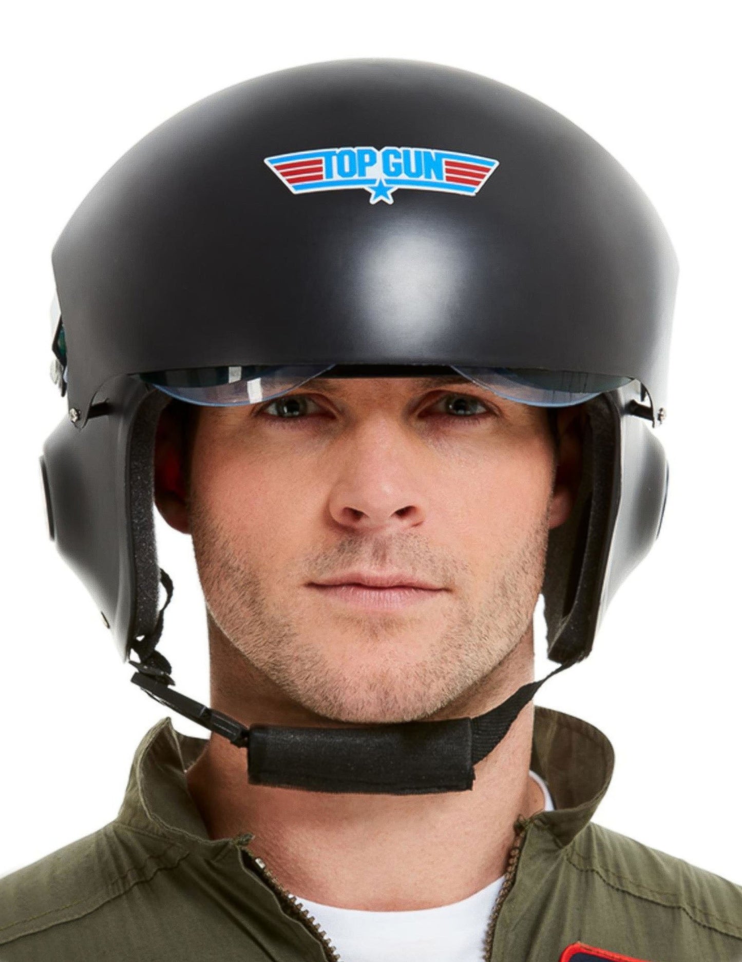 Top Gun deluxe fekete felnőtt sisak