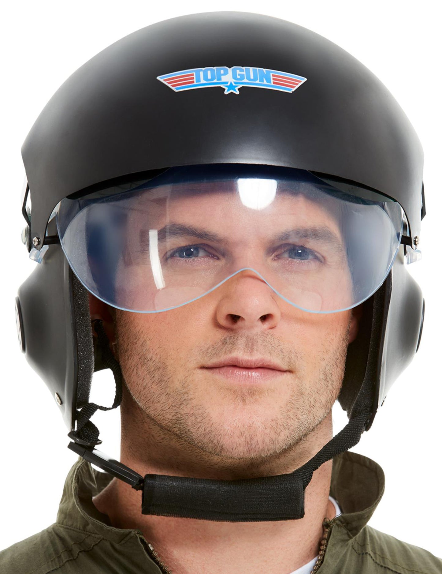 Top Gun deluxe fekete felnőtt sisak