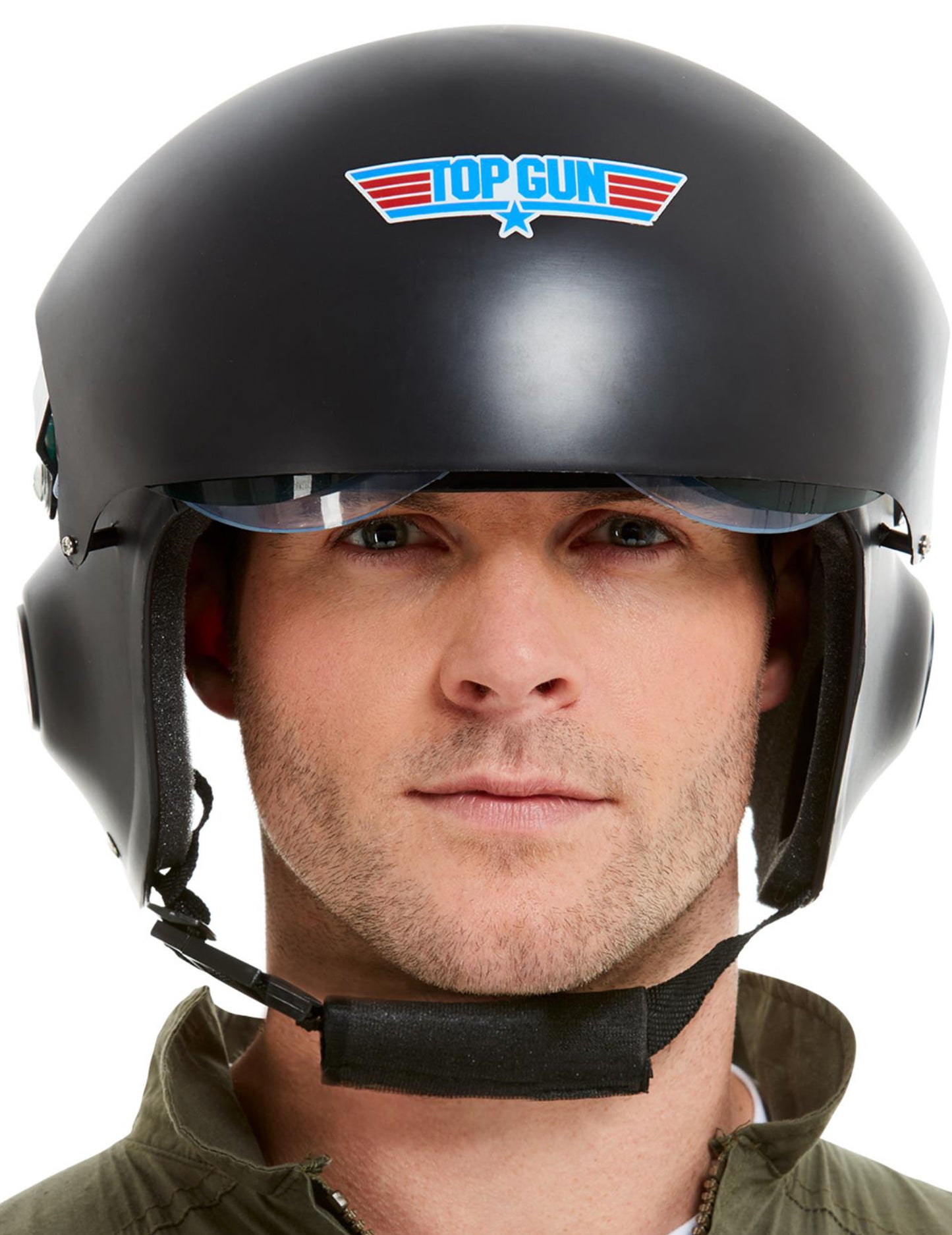 Top Gun deluxe fekete felnőtt sisak