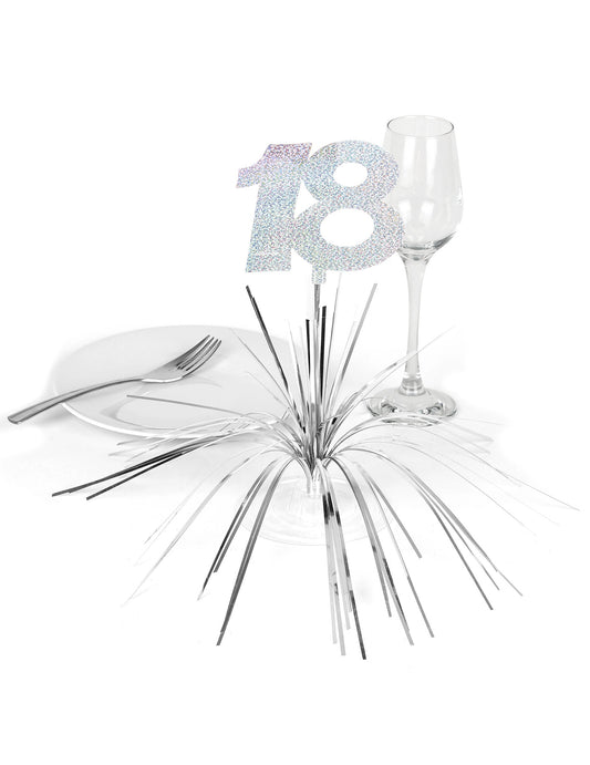 Mise en situation sur une table du centre de table 18 ans