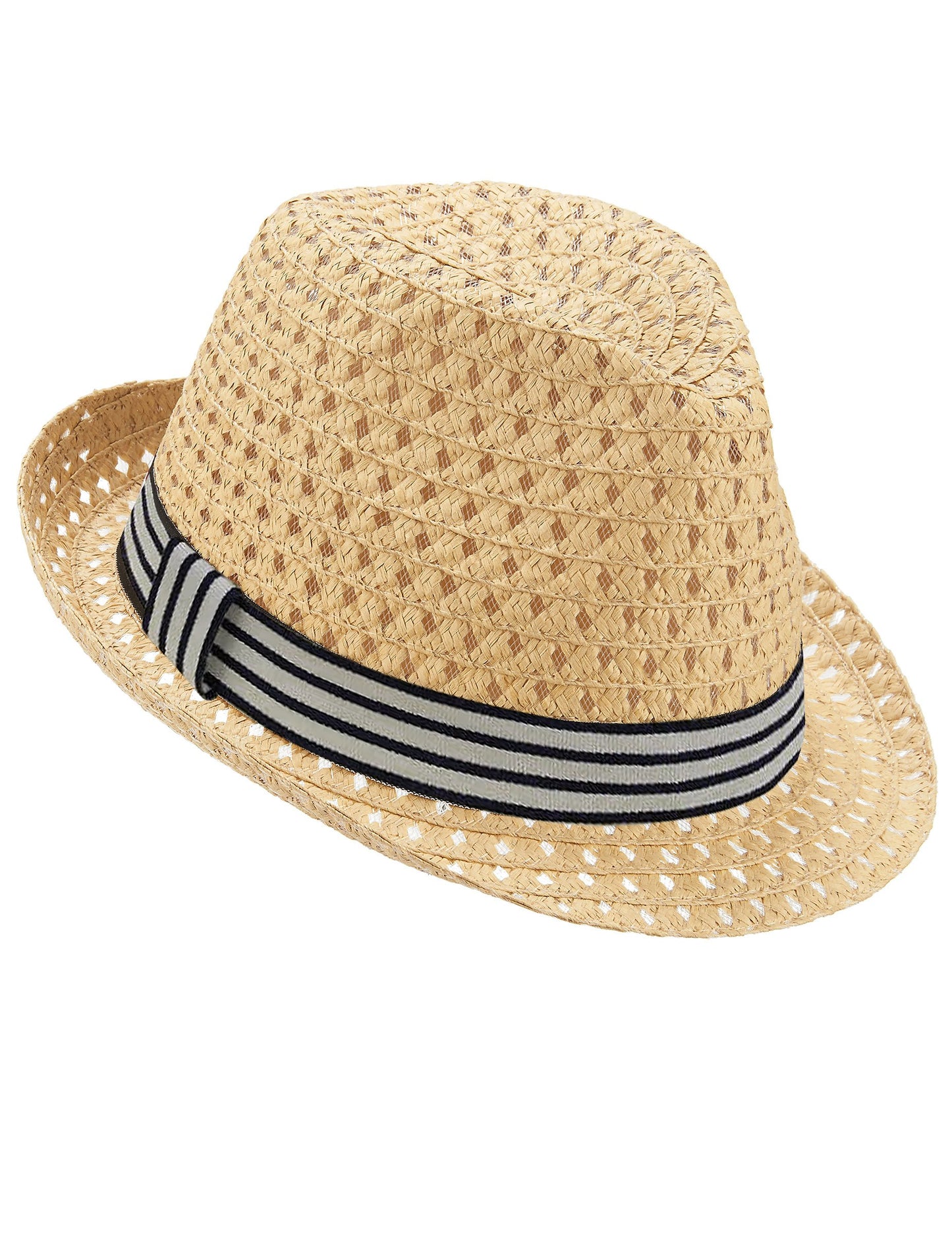 Nyílt munkás borsalino kalap felnőtt két kolor sávval