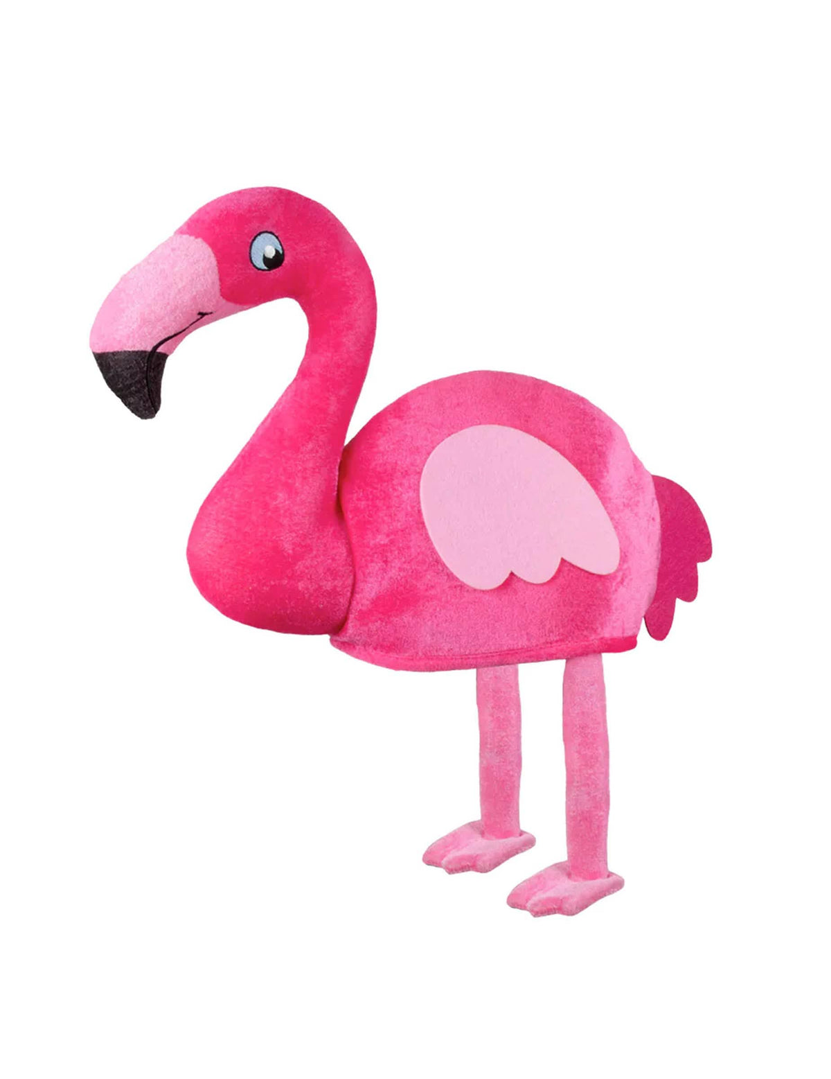 Oldalnézet a felnőtt flamingó kalapról