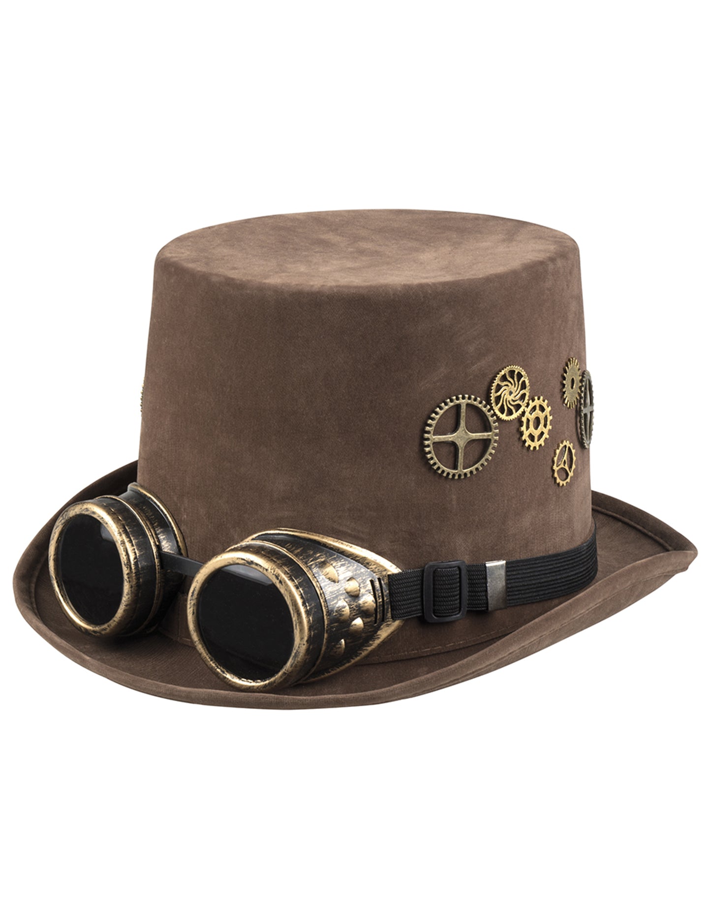 Barna felső kalap bewells steampunk felnőtt steampunk szemüveg