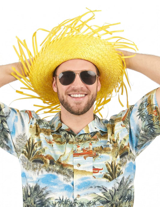 Felnőtt sárga hawai kalap