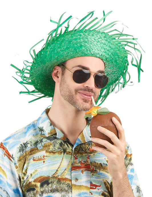 Vue de face du chapeau Hawaï