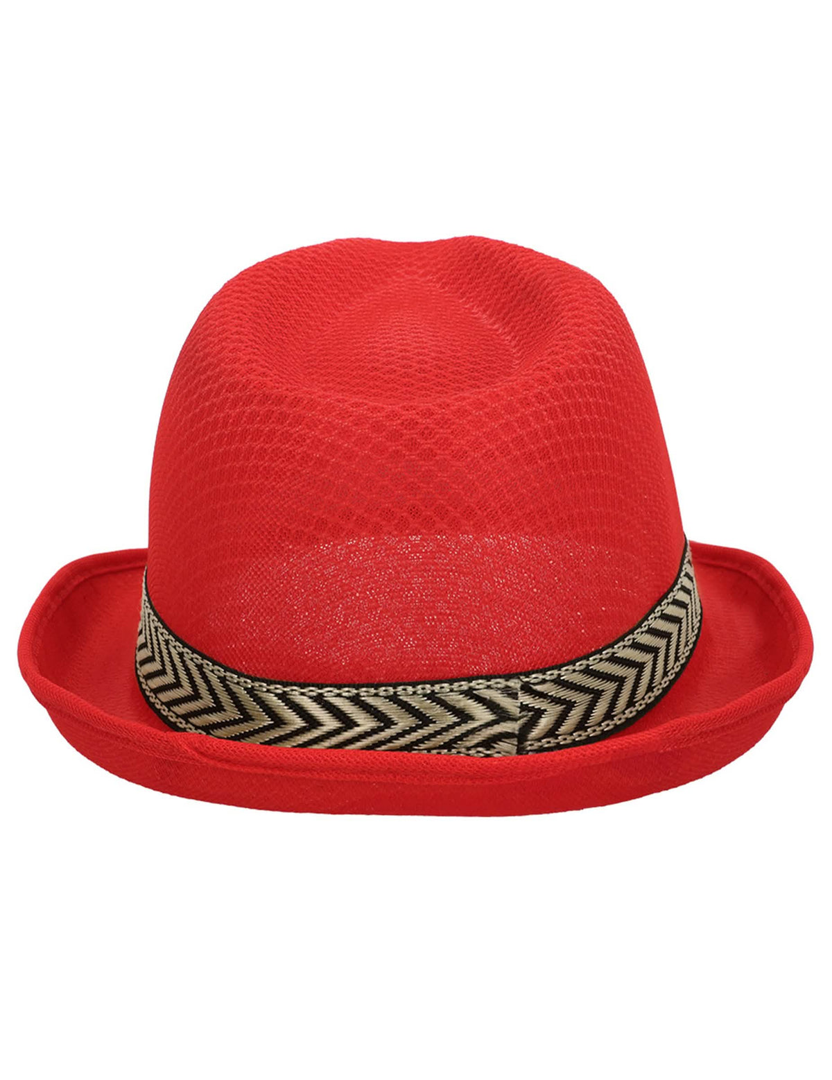 Piros diszkó borsalino felnőtt kalap