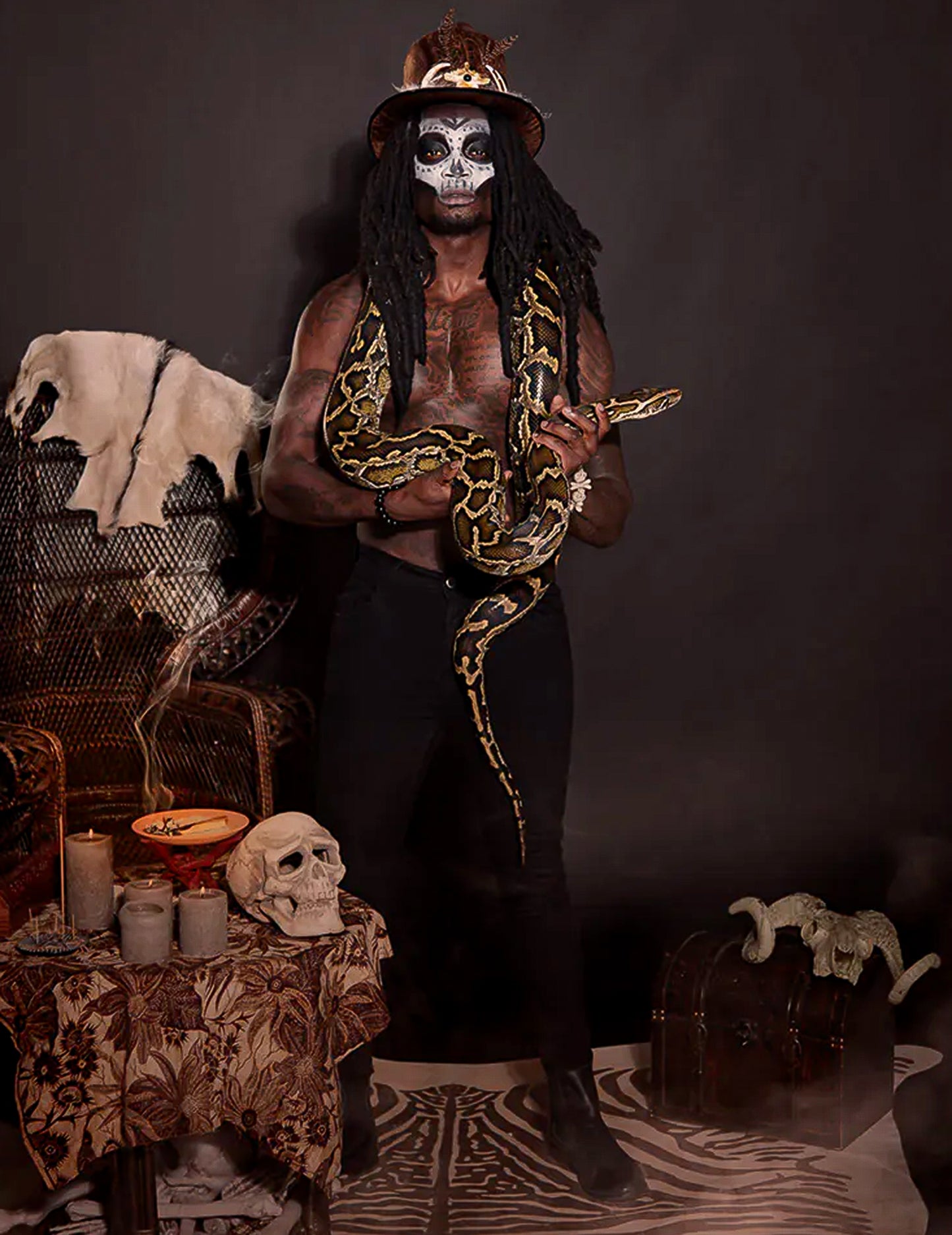 Voodoo kalap felnőtt hajjal