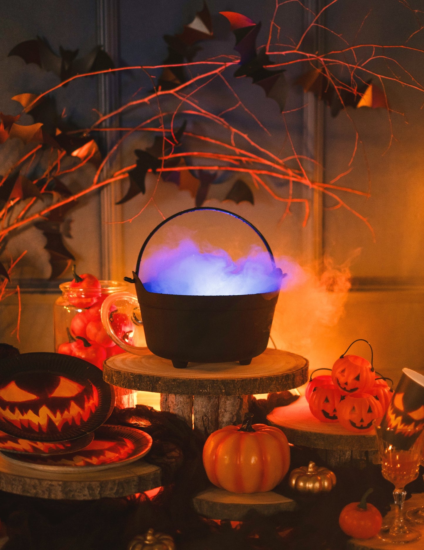 Halloween boszorkány üst 24 cm