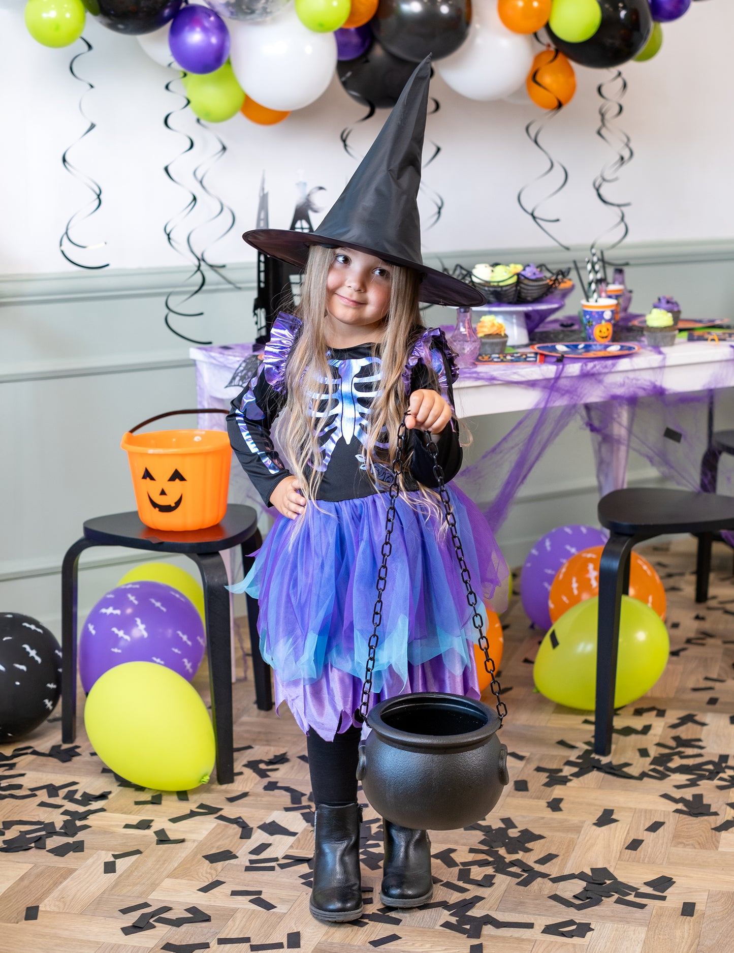 Halloween boszorkány üst 25 cm