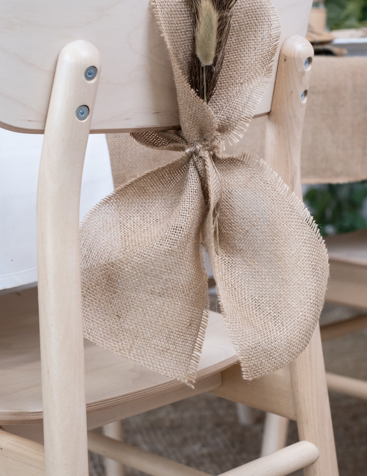 Natúr jutából készült asztali futószalag 30cm x 5m