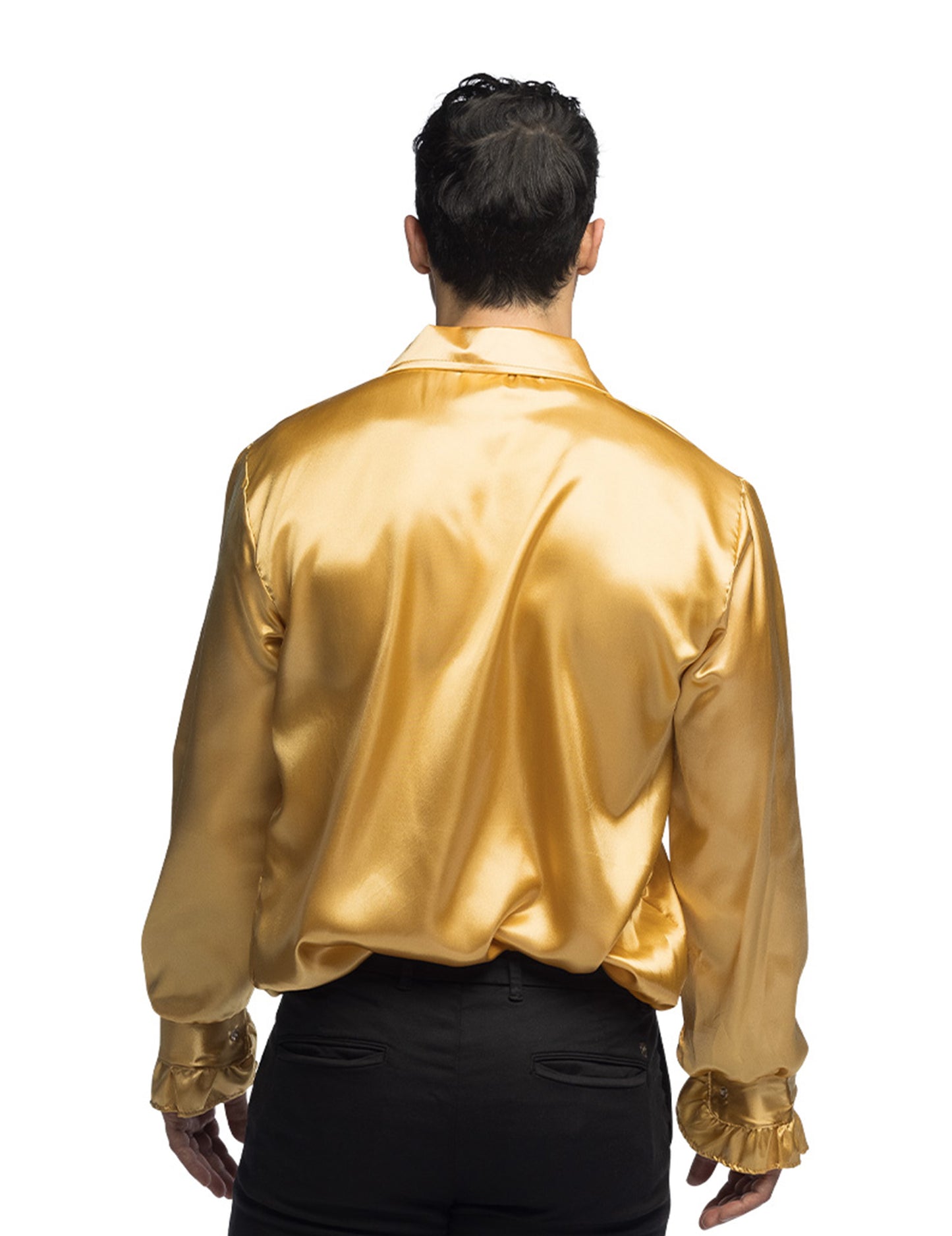 Férfi arany disco ing