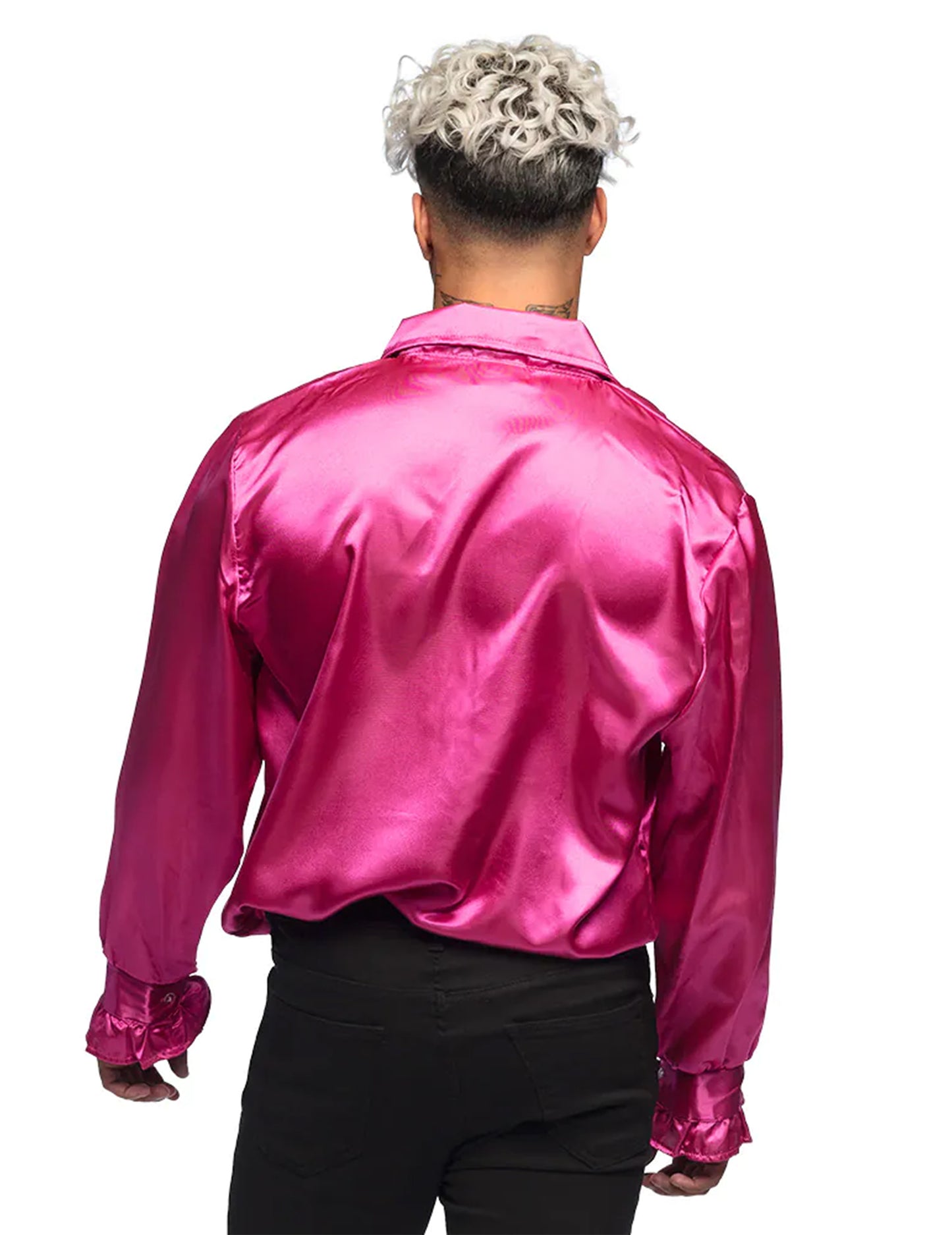 Férfi rózsaszín disco ing
