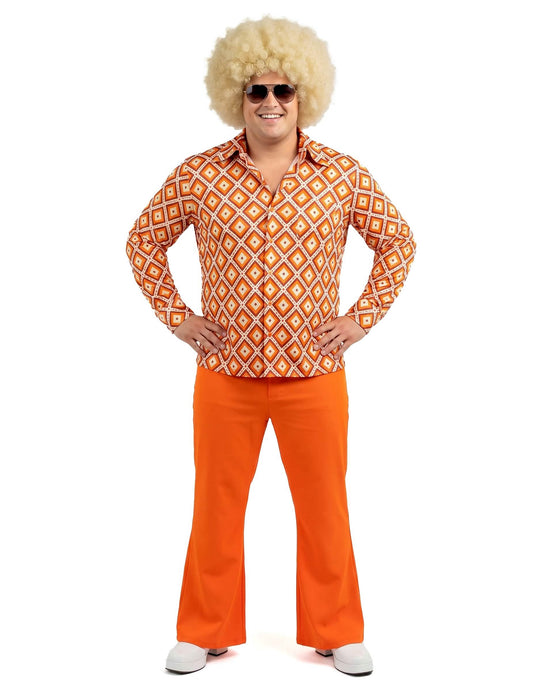 Groovy Retro 1970 -es évek férfi ing