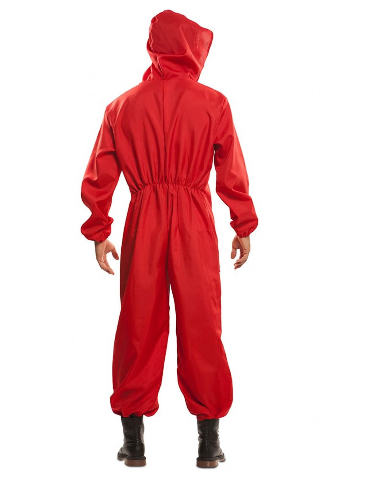 La Casa de Papel felnőtt piros jelmez hátulnézetből