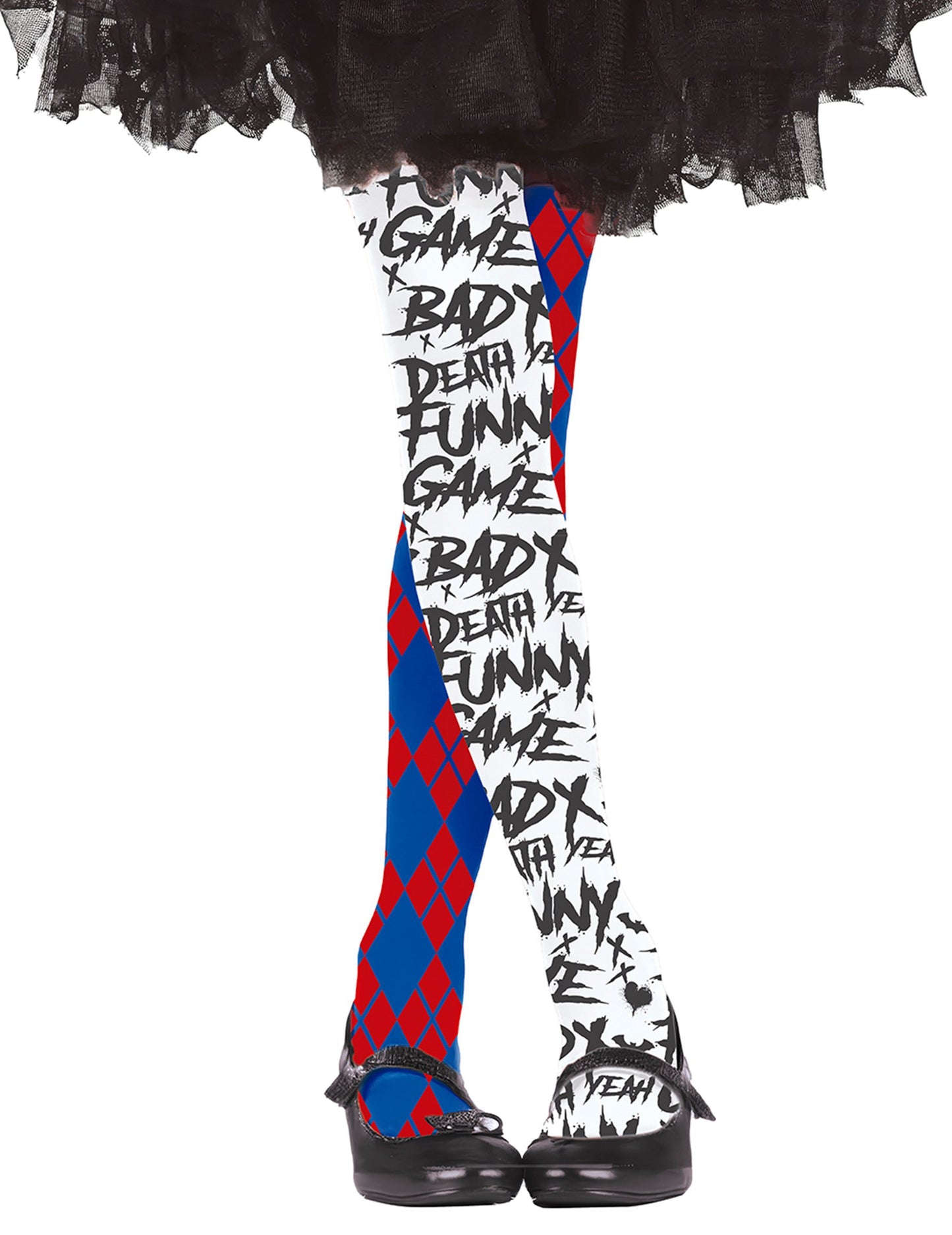 Rosszindulatú gyermek arlequin harisnyanadrág