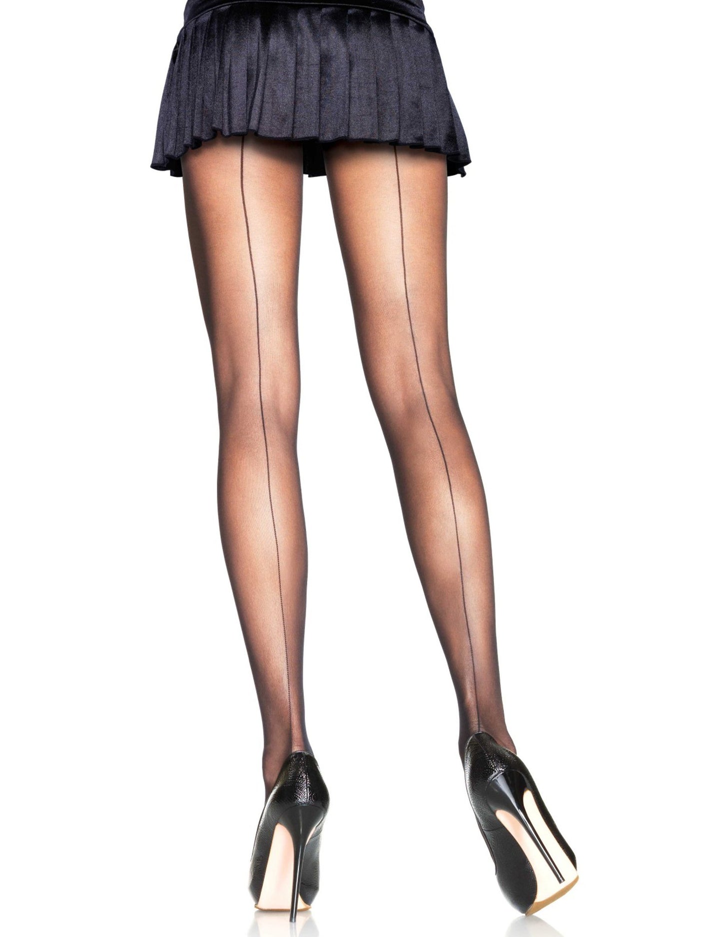 Női fekete varró harisnyanadrág