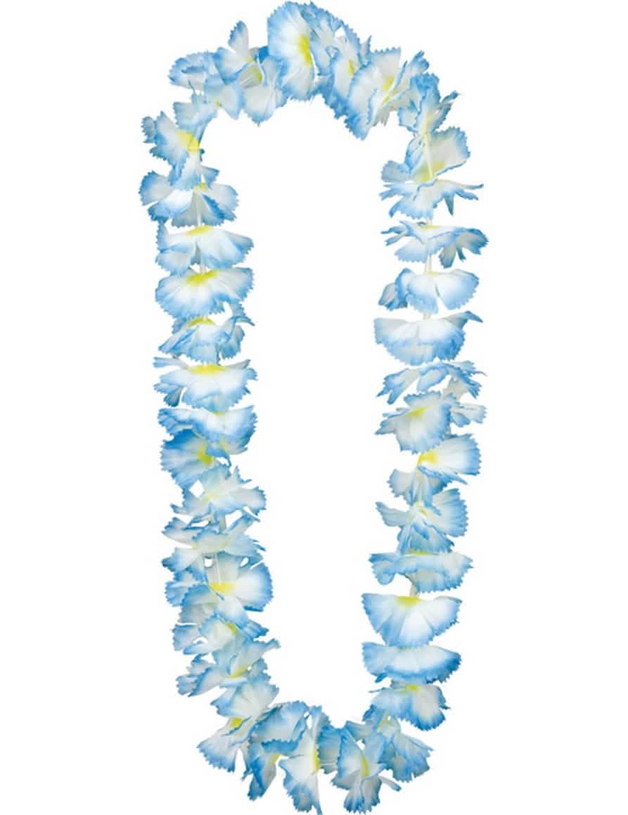 felnőtt hawaii nyaklánc világoskék és fehér