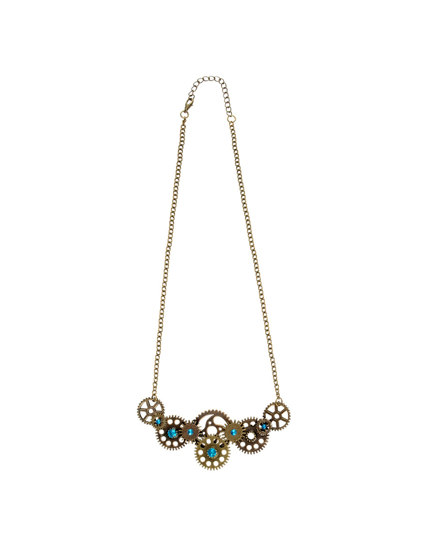 Vue de face du collier Steampunk